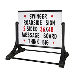 36"x48" Swinger Roadside Message Board Sign