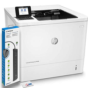 HP Laserjet Enterprise M608dn Monochrome Laser Printer (K0Q18A) with Power Strip Surge Protector & Cleaning Cloth