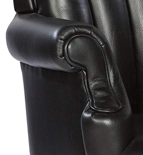 Hekman Genuine Real Leather High Back Office Chair with Heavy Duty Wheels - Executive Desk Chair for Big or Small - 79251B