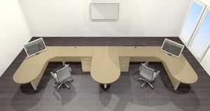 UTM Furniture Modern Executive Office Workstation Desk Set, CH-AMB-S50