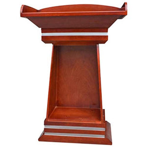 ZEELYDE Acrylic Wooden Lectern Podium Stand