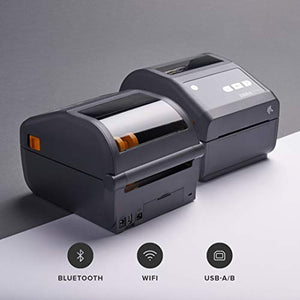 Zebra ZD420d Direct Thermal Desktop Printer 300 dpi Print Width 4 in WiFi Bluetooth USB ZD42043-D01W01EZ