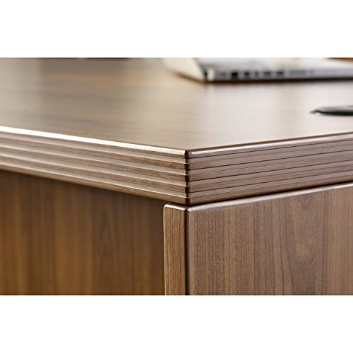 Lorell LLR34311 Chateau Series Walnut Laminate Desking Credenza