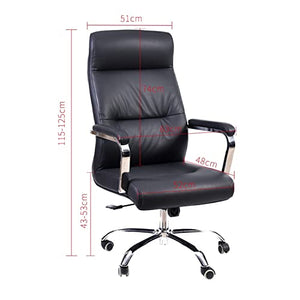 HUIQC Executive Office Chair - High Back PU Leather Swivel Desk Seat