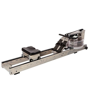Water Rower Rowing Machine Driftwood with Patented Water Flywheel, S4 Monitor, and Adjustable Resistance Levels