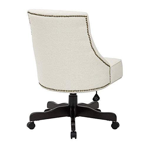 INSPIRED by Bassett BP-REBEX-L32-osp Rebecca Office Chair, Linen