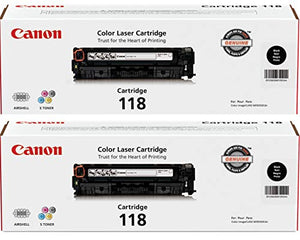 Canon 118 Black Laser Cartridge, 2-Pack for imageCLASS MF8350/MF8580