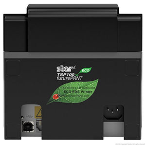 Star Micronics TSP143III USB Receipt Printer and Epsilont 16" by 16" Cash Drawer 5 Bill 8 Coin Compatible with Square