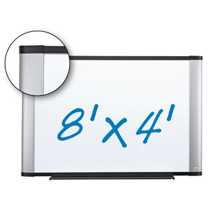 3M Porcelain Dry Erase Board, 96 x 48-Inches, Widescreen Aluminum Frame