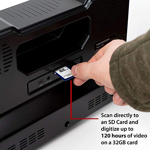 Magnasonic Super 8/8mm Film Scanner, Converts Film into Digital Video, Vibrant 2.3" Screen, Digitize and View 3", 5" and 7" Super 8/8mm Movie Reels (FS81)