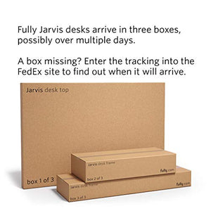 Fully Jarvis Standing Desk 48" x 30" Bamboo Top - Electric Adjustable Desk Height from 25.5" to 51" with Memory Preset Controller (Rectangle, Silver Frame)