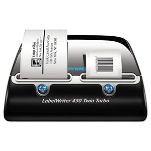 DYMO 1752266 LabelWriter Twin Turbo Printer, 71 Labels/Min, 5 1/2w x 8 2/5d x 7 2/5h