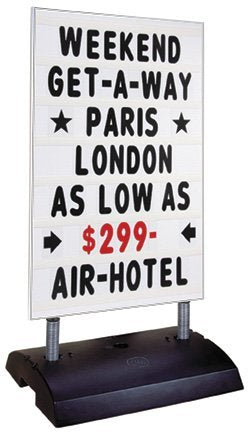 Changeable Copy Springer Sidewalk sign Stand