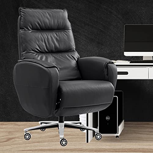CYXI Office Chair, Adjustable Lifting Swivel Computer Chair - Gray Cowhide