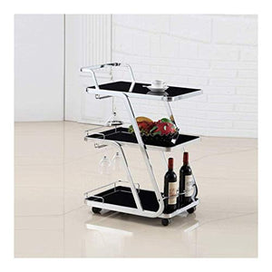 QHYXT Mobile Tea Cart with Locking Roller - Arc Design