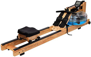 BOWDEX Wooden Water Rowing Machine with LED Monitor