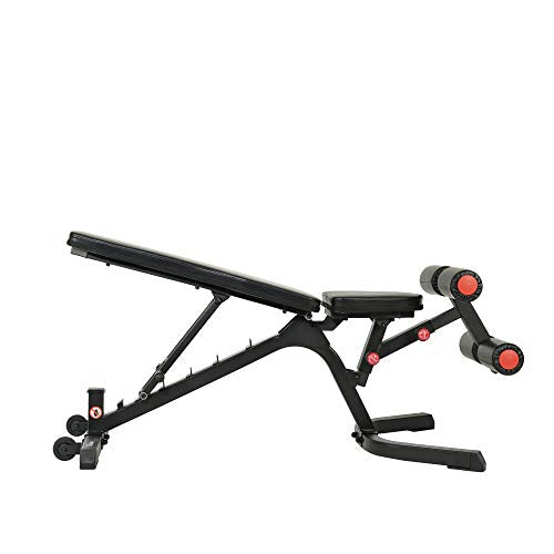 Sunny Health & Fitness Fully Adjustable Power Zone Utility Heavy Duty Weight Bench with 1000 LB Max Weight – SF-BH6920, Black