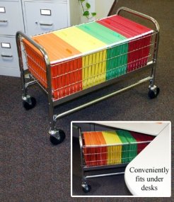 Charnstrom Long Roll Away Basket Cart (M025)