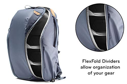 Peak Design Everyday Backpack Zip 20L Midnight, Carry-on Backpack with Laptop Sleeve (BEDBZ-20-MN-2)