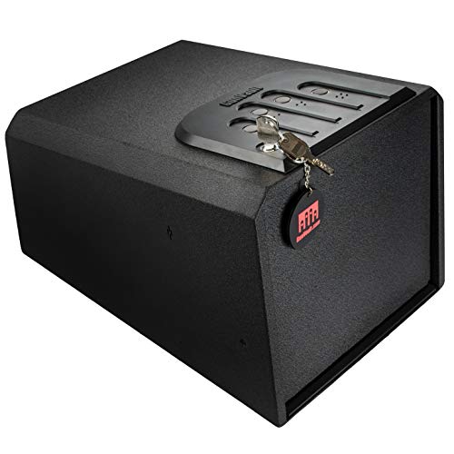 GunVault MultiVault Quick Access Large Gun Safe with Illuminated No-Eyes Digital Keypad, Auto Slide-Out Drawer and LED Illumination (4 Pistol Capacity)