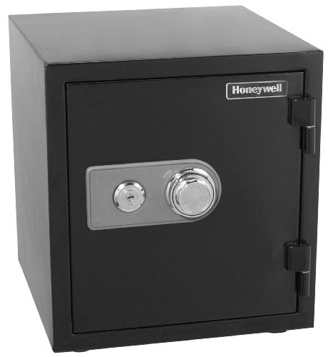 Honeywell Safes & Door Locks - 2105 Steel 2 Hour Fireproof and Water Resistant Security Safe with Dual Dial and Key Lock Protection, 1.23-Cubic Feet, Black