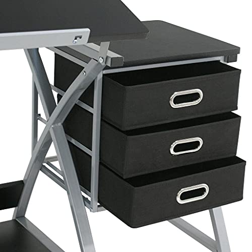 Adjustable Drawing Desk Drafting Table W/Drawers Supplies Adjustable Desk Craft Table Drafting Table Office Furniture Drawing Supplies Desk Drawing Table Craft Desk Drawing Desk Office