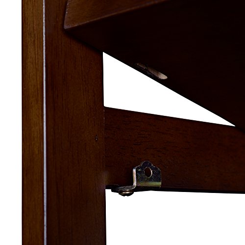 Regency Flip Flop 67-inch High Folding Bookcase- Mocha Walnut