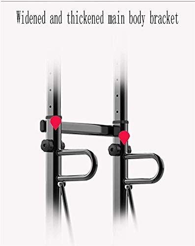 ZXNRTU Strength Training Equipment Strength Training Dip Stands Multifunctional Power Tower, 6 Level Height Adjustment, 300kg, for Strength Training Home Gym