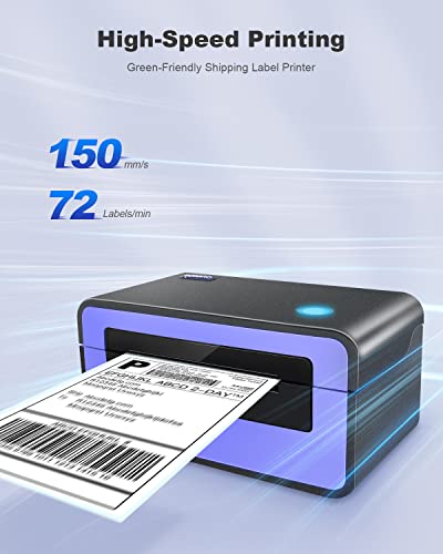 Shipping Label Printer, POLONO 4x6 Thermal Label Printer for Shipping Packages, Commercial Direct Thermal Label Maker, Compatible with USPS, FedEx, Shopify, Ebay, Amazon, Support Multiple Systems