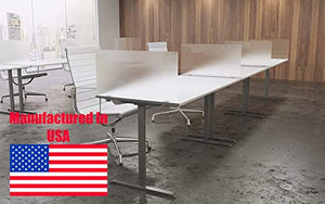 OBEX Desk Mounted Acrylic Privacy Panel, 24" x 66", Frosted