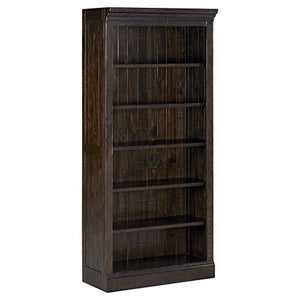 Ashley Furniture Signature Design - Townser Bookcase - Contemporary - 5 Adjustable Shelves - Solid Pine - Grayish Brown Finish