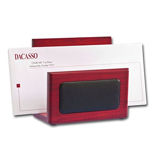 Dacasso Rosewood and Leather Desk Set, 8-Piece