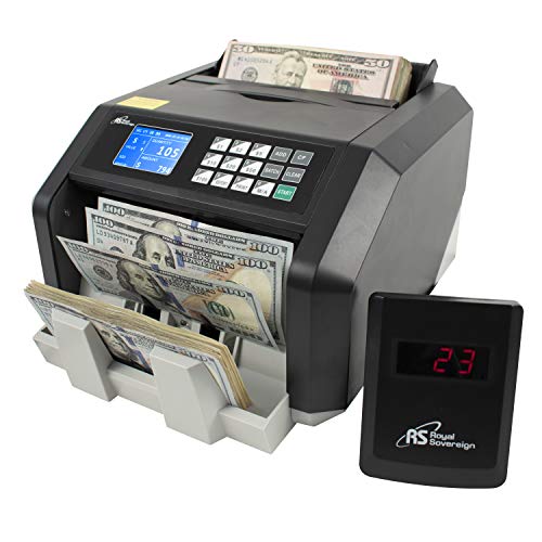 Royal Sovereign High Speed Money Counting Machine, with UV, MG, IR Counterfeit Bill Detector & Value Counting (RBC-ES250)
