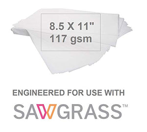 Sawgrass SG500 Ink cartridges - Complete Set - SUBLIJET UHD Inks for use with Sawgrass SG500 and SG1000 Printers - Bundle with 110 Sheets SUBLIMAX Sublimation Paper and 3 Rolls of Heat Tape