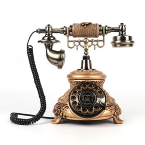 Anxciyr Luxury Retro Audio Guest Book Wedding Phone - Golden Copper