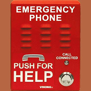 Viking VOIP Emergency Phone with Dialer and Announcer, Weather Protection