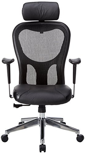 Lorell High-Back Executive Chair, 24-7/8 by 23-5/8 by 52-7/8-Inch, Black