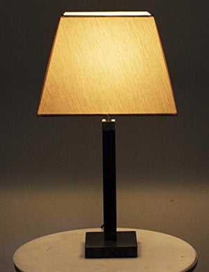 CJSHVR-Simple new Chinese wooden table, study table lamp, bedside lamp room bedroom, soft cloth mounted lamps