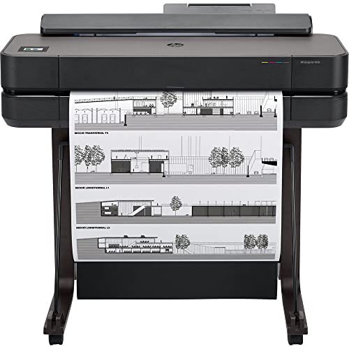 HEWLETT PACKARD DesignJet T650 24" Large Format Plotter Printer (5HB08A) + Deluxe Cleaning Set - Base Bundle