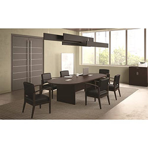 Generic 12 FT Espresso Modern Executive Conference Room Table with Power Data Modules