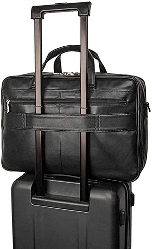 XIXIDIAN Men Briefcase Business Shoulder Bag Messenger Bags Computer Laptop Handbag Bag Men's Travel Bags,17 in Laptop (Color : Black, Size : 45cmx32cmx13cm)