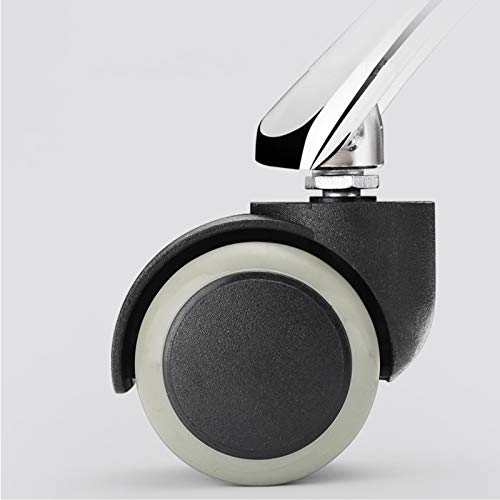 IkiCk 2" Office Chair Caster Wheel for Hardwood Floor Furniture - Swivel Rubber Castor - Standard Stem Size 11x21mm