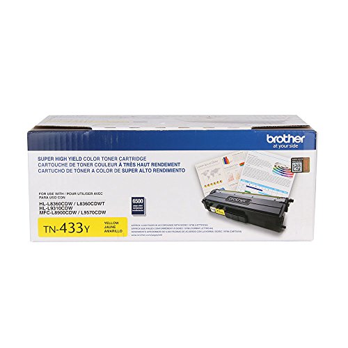 Reseller TN433BK TN433C TN433M TN433Y High Yield Color Toner Cartridge 4-Pack