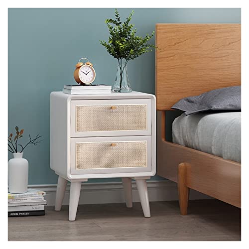 BinOxy Night Stand Bedside Table Japanese Style Small Storage Cabinet (Color: E, Size: 40 * 35 * 54cm)