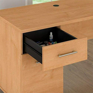 GodSend Furniture 72W Office Desk with Hutch in Maple Cross-Home Office Furniture Sets-Computer Desk-Home Office desks-Desk with Drawers-Storage Cabinet-Home Office Desk-Home Office Furniture Set