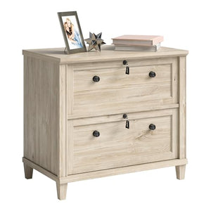 Sauder Hammond Lateral File Cabinet, Chalk Oak Finish, 32.87" x 20.55" x 30.0