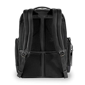 Briggs & Riley @Work Large Laptop Backpack for women and men. Fits up to 17 inch laptop. Business Travel Laptop Backpack with RFID Blocking Pocket, Black