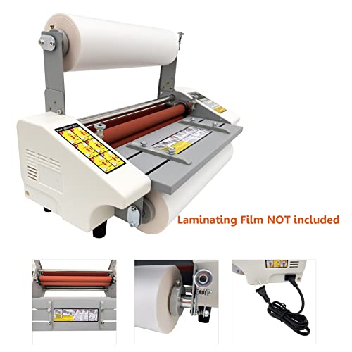 INTSUPERMAI Thermal Laminating Machine with Digital Display - Hot Cold Roll, Speed Adjustable, 13inch A3+