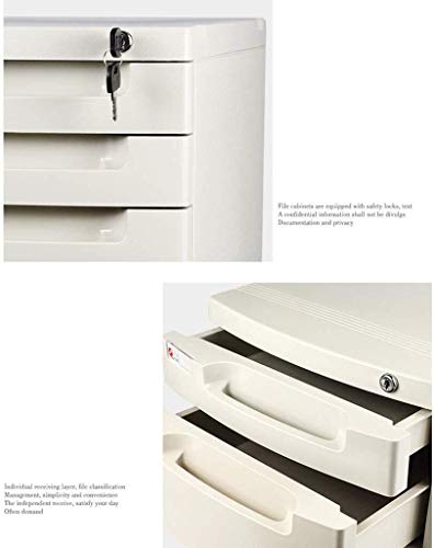 UGani File Cabinet Desktop Storage Box Furniture 6-Layer Archive Cabinet with Lock