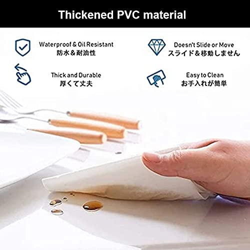 HAIZHEN Clear PVC Hard-Floor Chair Mat - Heavy Duty Office Protector